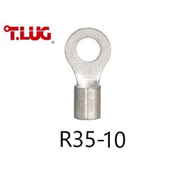 หางปลากลมเปลือย R35-10 TLUG ใช้กับสาย 35 sq.mm (20 ชิ้น/ห่อ)