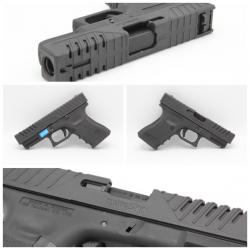 🔥ลูกค้าสามารถดูสินค้าทั้งหมดจาก แอด id Line:@bkkboy88 (ใส่ @ นำหน้าด้วยนะครับ) 🔥 ✅New.ครอบสไลต์ปืนGlock 17 Glock 19 (Tatic Skin) ยี่ห้อ FAB Defence มี3สีให้เลือก สีดำ สีทราย สีเขียว ราคา 950 บาท ✅จำหน่ายอุปกรณ์ยุทธวิธีทุกชนิด