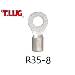 หางปลากลมเปลือย R35-8 TLUG ใช้กับสาย 35 sq.mm (20 ชิ้น/ห่อ)