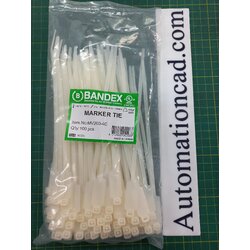 มาร์คเกอร์ไทร์ MARKER TIE BANDEX ที่รัดสายไฟแบบมีป้าย (ป้ายแนบไปกับสาย)