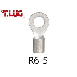 หางปลากลมเปลือย R6-5 TLUG ใช้กับสาย 6 sq.mm (100 ชิ้น/ห่อ)