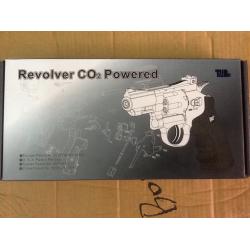 New.ลูกโม่ .357 แม็กนั่ม WinGun Revolver Co2. Powored 708S 2.5" ลูกเบอร์1