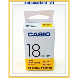 EZ-LABEL CASIO 18mm. สำหรับ เครื่องพิมพ์ฉลาก KL-Series CASIO PRINTER LABEL