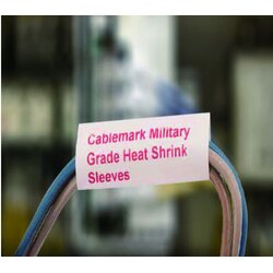 ฉลาก แบบท่อหด Military Grade Heat Shrink สีขาว พื้นขาวทึบ เบอร์มาร์คสายไฟ CABLE MARKER