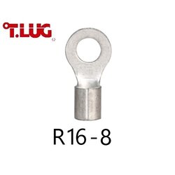 หางปลากลมเปลือย R16-8 TLUG ใช้กับสาย 16 sq.mm (50 ชิ้น/ห่อ)