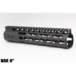 ชุดหน้าNSR ระบบรางKeymod ความยาว9” น้ำหนัก : 230 กรัม เส้นผ่านศูนย์กลางภายใน 3.5 cm. มี3สีให้เลือก สีดำ สีทราย สีแดง