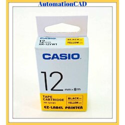 EZ-LABEL CASIO 12mm. สำหรับ เครื่องพิมพ์ฉลาก KL-Series CASIO PRINTER LABEL