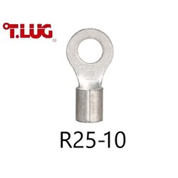 หางปลากลมเปลือย R25-10 TLUG ใช้กับสาย 25 sq.mm (50 ชิ้น/ห่อ)