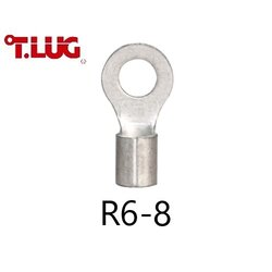 หางปลากลมเปลือย R6-8 TLUG ใช้กับสาย 6 sq.mm (100 ชิ้น/ห่อ)