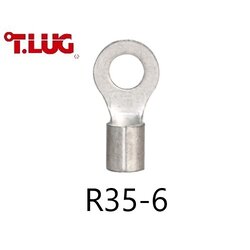 หางปลากลมเปลือย R35-6 TLUG ใช้กับสาย 35 sq.mm (20 ชิ้น/ห่อ)