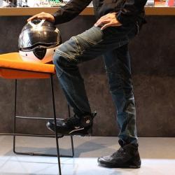 🔥ลูกค้าสามารถดูสินค้าทั้งหมดจาก แอด id Line:@bkkboy (ใส่ @ นำหน้าด้วยนะครับ) 🔥 New.กางเกงยีนส์การ์ด PK718 ผ้ายีนส์นิ่ม ยืดได้ ใส่สบาย ทรง Slim Fit เข้ารูป มีการ์ดเข่า สะโพกแถมมาทั้งชุด ถอดออกได้ เหมาะสำหรับใส่ลำลอง ขี่มอเตอร์ไซค์ 7 ไซส์ XS