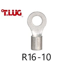 หางปลากลมเปลือย R16-10 TLUG ใช้กับสาย 16 sq.mm (50 ชิ้น/ห่อ)