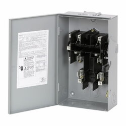Safety Switches EATON เซฟตี้สวิทช์ 60A Single Phase แบบใส่ฟิวส์ได้ OUTDOOR