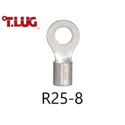 หางปลากลมเปลือย R25-8 TLUG ใช้กับสาย 25 sq.mm (50 ชิ้น/ห่อ)