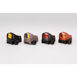 Red Dot รุ่น Docter sight C เปิดปิดด้วยแสง ปรับความเข้มของเป้าแบบอัตโนมัติ มาพร้อมแผ่นMount Glock ใช้ถ่าน CR2032 จำนวน1ก้อน (แถมฟรีให้ในกล่อง) สีดำ สีทราย สีเทา สีส้ม ราคา 1000 บาท