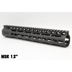 ชุดหน้าNSR ระบบรางKeymod ความยาว12” น้ำหนัก : 260 กรัม เส้นผ่านศูนย์กลางภายใน 3.5 cm. สีดำ