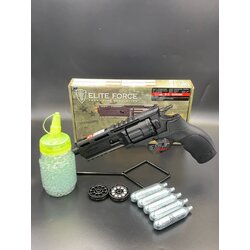 Elite Force H8R ลูกโม่ Co2 ขนาดกระสุนบีบี 6 มิล แรง 4xx fps คุณสมบัติ - บอดี้โพลีเมอร์ -รางเสริม 20 มิลทั้งด้านบน-ล่าง -ระบบ CO2 -แมกกาซีนเปลี่ยนง่าย -มีเซฟตี้ -กริ๊ปจับออกแบบมาเข้ามือกับทุกคน -แถมแมกกาซีน 3 ตัว ราคา: 4,800 บาท -แถมฟรีลูกแก้วฟรี 1,000 นัด