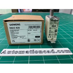 ฟิวส์ 50A 500V SIEMENS NH000 Fuse รุ่น 3NA3 820