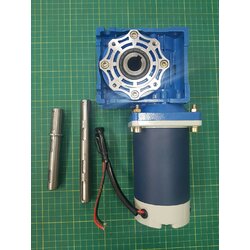 มอเตอร์เกียร์ Warm Geer Motor B'smart 24DC 120 watt Single Shaft Gear Ratio 1 : 80