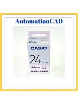 EZ-LABEL CASIO 24mm. สำหรับ เครื่องพิมพ์ฉลาก KL-Series CASIO PRINTER LABEL