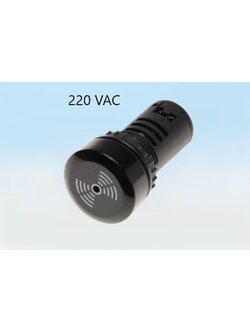 Buzzer ออดไฟฟ้า แบบดังต่อเนื่อง TEND รู 22 mm ไฟ 220 VAC