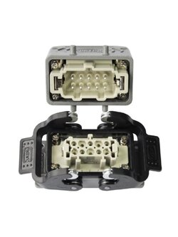 CONNECTOR SET ครบชุด 10PINS ปลั๊ก 10 ขา 2LOCK 500V 16AMP