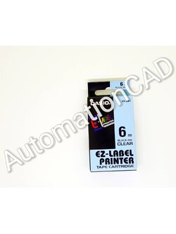 EZ-LABEL CASIO 6mm. สำหรับ เครื่องพิมพ์ฉลาก KL-Series CASIO PRINTER LABEL