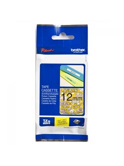 เทปพิมพ์อักษร TZE-RY31 12 มม. BROTHER ของแท้ อักษรสีดำ พื้นลายลิลัคคุมะ Rilakkuma