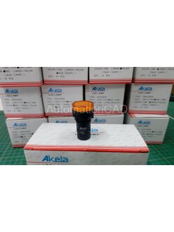 AKELA LED Lamp ไพลอตแลมป์ สีแดง รู 22 mm ไฟ 220 VAC