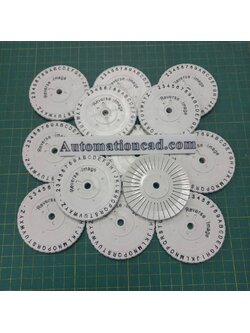 DYMO จานอักษร แบบ Reverse สำหรับเครื่องพิมพ์ ป้ายแสตนเลส Stainless TAG EMBOSSER