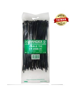 เคเบิ์ลไท CABLE TIE BANDEX ที่รัดสายไฟ แพ็ค10 ถุง แพ็ค10 ถุง แพ็ค10 ถุง