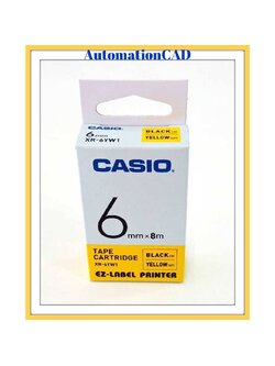 EZ-LABEL CASIO 6mm. สำหรับ เครื่องพิมพ์ฉลาก KL-Series CASIO PRINTER LABEL