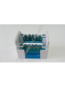 BAR กระจายไฟฟ้า 2 แถว 7 ช่อง Power BAR ต่อสายไฟฟ้า Power Distribution BOX