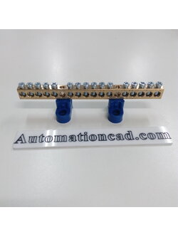 BAR กระจายไฟฟ้า 1 แถว 16 ช่อง แบบเปลือย BAR GROUND บาร์กราวด์