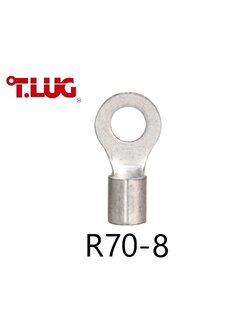 *(ใช้ CL70-8 แทน) หางปลากลมเปลือย R70-8 TLUG ใช้กับสาย 70 sq.mm (20 ชิ้น/ห่อ)