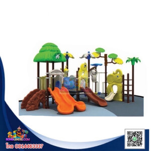 เครื่องเล่นสนาม ชุดอาณาจักรกระดานลื่นสัตว์