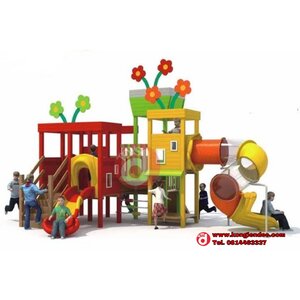 เครื่องเล่นสนามPE ชุดบ้านดอกไม้