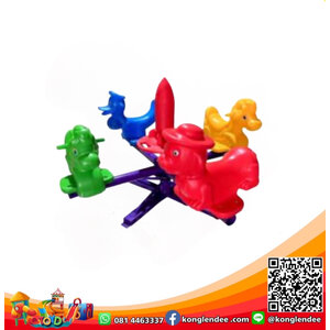 ม้าหมุนรูปสัตว์ 4 ที่นั่ง