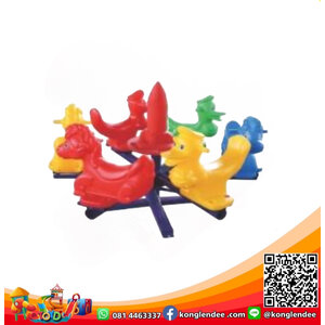 ม้าหมุนรูปสัตว์ 6 ที่นั่ง