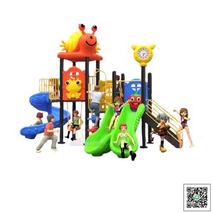 เครื่องเล่นสนาม ชุดปราสาทเจ้าหอยทากน้อย 3 สไลด์