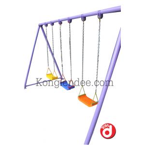 ชิงช้าโซ่ที่นั่งพลาสติก 3ที่นั่ง