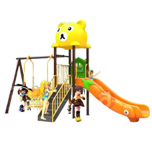 เครื่องเล่นสนามกลางแจ้ง ชุุดหมีบราว