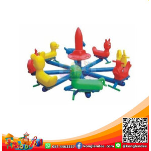 ม้าหมุนรวมสัตว์8ที่นั่ง