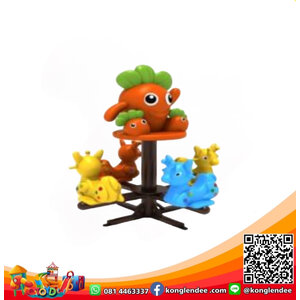 ม้าหมุนแครอทกวาง 4 ที่นั่ง