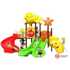 เครื่องเล่นสนาม ชุดม้าน้อยสองสไลด์