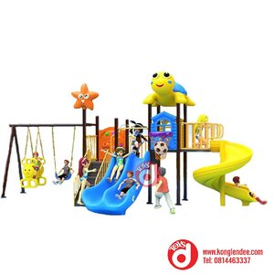 เครื่องเล่นสนาม ชุุดเต่าน้อยผจญภัยชิงช้า