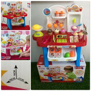 ชุดซุปเปอร์ร้านขนมหวาน มี2สีแดง/ชมพู