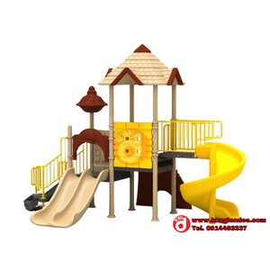 เครื่องเล่นสนาม ชุุดปราสาทสไลด์วน