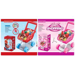 รถเข็นซุปเปอร์ พร้อมอุปกรณ์สินค้า18ชิ้น