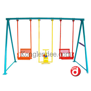 ชิงช้าเป็ดหลังพิง 3ที่นั่ง